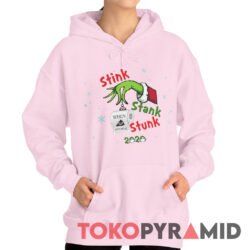 Rare Vintage 2020 The Grinch Ornament Stink Stank Stunk Face Mask Hoodie