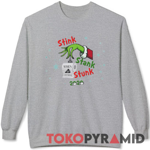 Rare Vintage 2020 The Grinch Ornament Stink Stank Stunk Face Mask Shirt