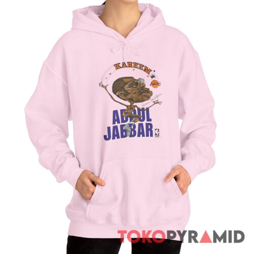 Rare Vintage 80s Los Angeles Lakers Kareem Abdul Jabbar Caricature Hoodie