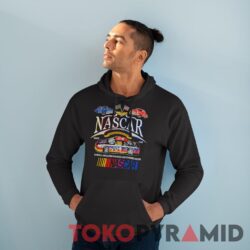 Rare Vintage 80s Nascar Legendary Racing T shirt Black Hoodie