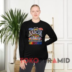 Rare Vintage 80s Nascar Legendary Racing T-shirt 2 Rare Vintage 80s Nascar Legendary Racing T shirt Black Long sleeved