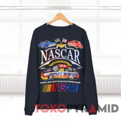 Rare Vintage 80s Nascar Legendary Racing T-shirt 4 Rare Vintage 80s Nascar Legendary Racing T shirt Navy Sweatshirt