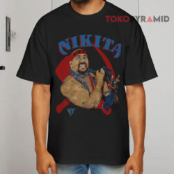 Rare Vintage 80s Nikita Koloff Wrestler Wwf Black T shirt