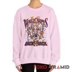 Rare Vintage 87 88 Lakers Salem Caricature Back To Back Champions Sweatshirt