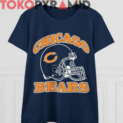 Rare Vintage 90S Chicago Bears Helmet Shirt