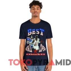 Rare Vintage 90'S Chicago Bulls Lakers Michael Jordan and Magic Johnson Tee Navy T shirt