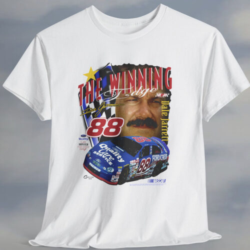 Rare Vintage 90s Dale Jarrett Nascar T-shirt The Winning Edge