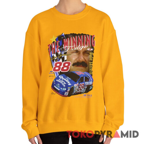 Rare Vintage 90s Dale Jarrett Nascar T shirt The Winning EdgeSweatshirt