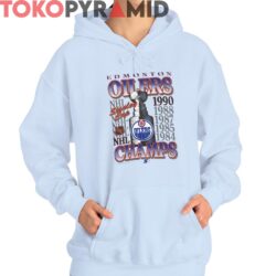 Rare Vintage 90s Edmonton Oilers Stanley Cup Champs Shirt