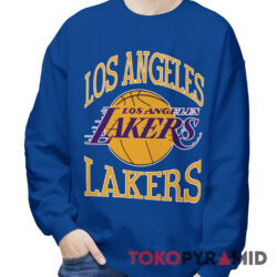 Rare Vintage 90s Los Angeles Lakers Logo Spellout Sweatshirt