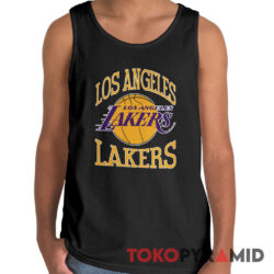 Rare Vintage 90s Los Angeles Lakers Logo Spellout Tank Top