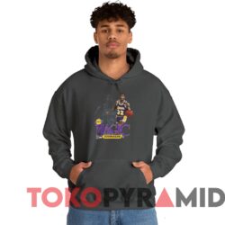 Rare Vintage 90s Los Angeles Lakers Magic Johnson Salem Sportswear Tee Dark heather Hoodie