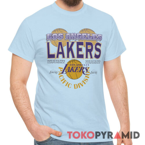 Rare Vintage 90s Los Angeles Lakers Pacific Division Western Conference Shirt
