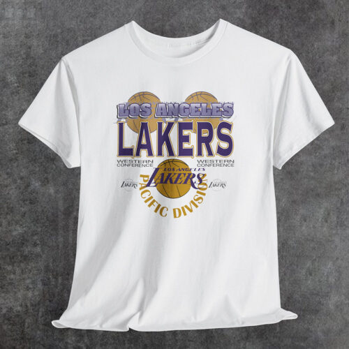 Rare Vintage 90s Los Angeles Lakers Pacific Division Western Conference Tee