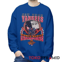 Rare Vintage 90s MLB New York Yankees 1996 World Series Champions Tee Baseball Sweatshirt