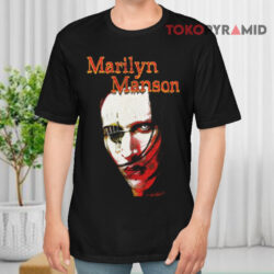 Rare Vintage 90s Marilyn Manson Album Rock Band Black T shirt