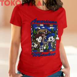 Rare Vintage 90s Mickey Minnie Americana Shirt