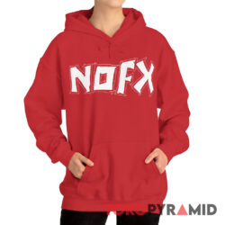 Rare Vintage 90s NOFX White Logo Hoodie