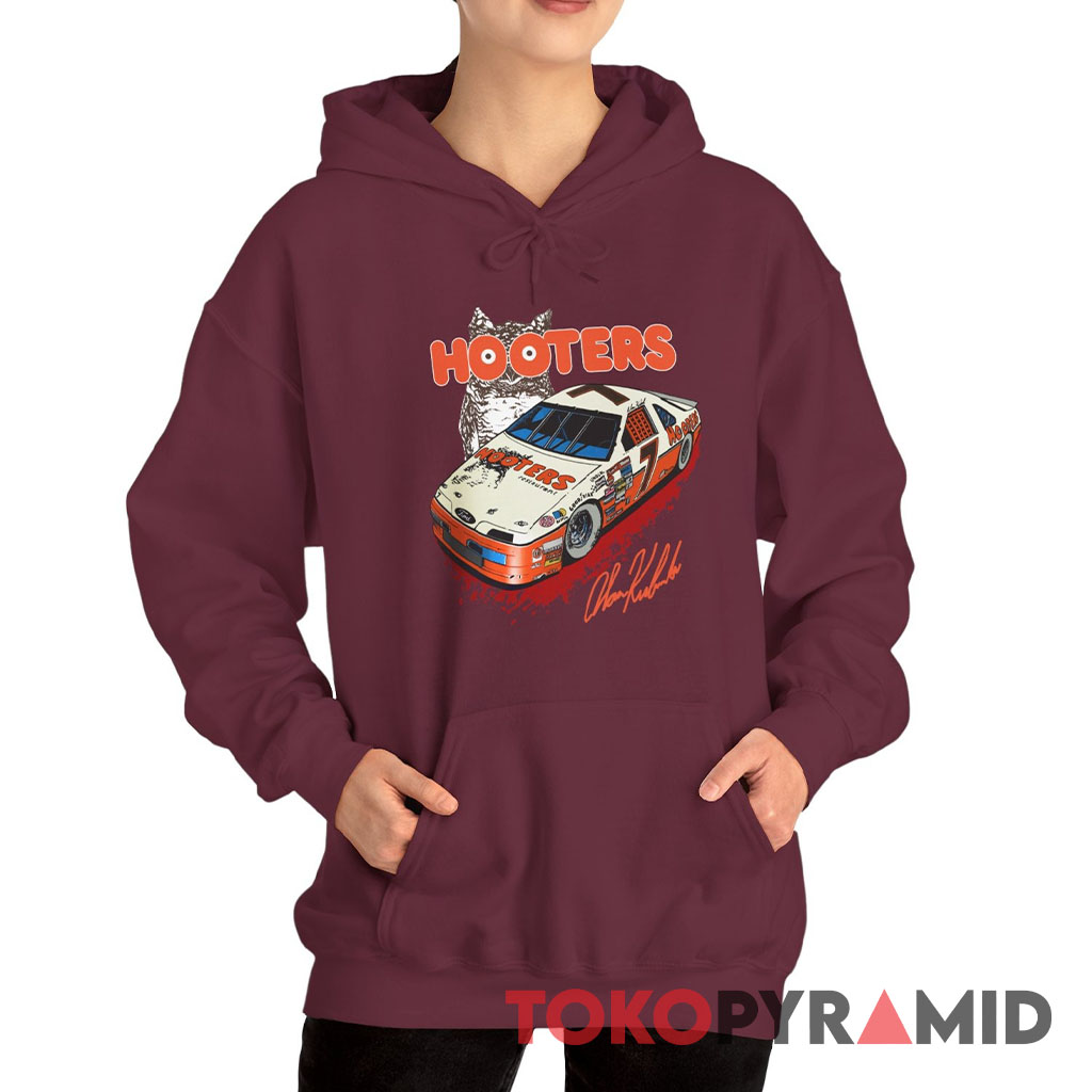 Rare Vintage 90s Nascar Alan Kulwicki Hooters Hoodie Rare Vintage 90s Nascar Alan Kulwicki Hooters Hoodie