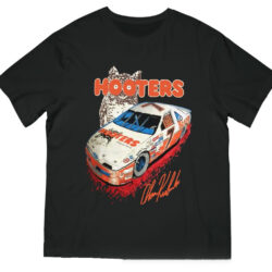 Rare Vintage 90s Nascar Alan Kulwicki Hooters T shirt