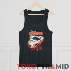 Rare Vintage 90s Nascar Alan Kulwicki Hooters T shirt Black Tank Top