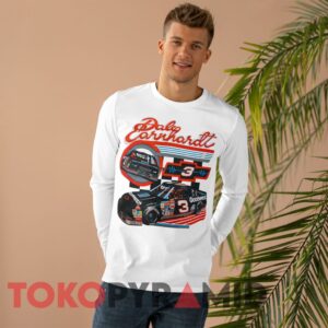 Rare Vintage 90s Nascar Dale Earnhardt 3 Goodwrench T-shirt 3 Rare Vintage 90s Nascar Dale Earnhardt 3 Goodwrench White Long sleeved
