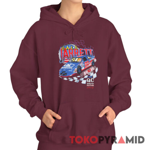 Rare Vintage 90s Nascar Dale Jarrett Robert Yates Racing Hoodie