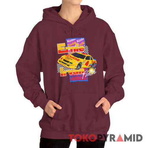 Rare Vintage 90s Nascar Ernie Irvan Kodak Racing Hoodie