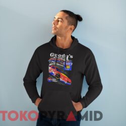 Rare Vintage 90s Nascar Goody's Bristol 500 Black Hoodie