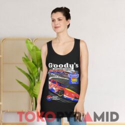 Rare Vintage 90s Nascar Goody's Bristol 500 Black Tank Top