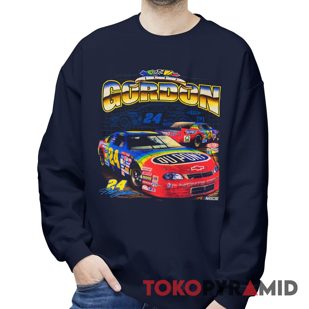 Rare Vintage 90s Nascar Jeff Gordon 24 T shirt DuPont Sweatshirt Rare Vintage 90s Nascar Jeff Gordon 24 T shirt DuPont Sweatshirt