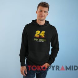 Rare Vintage 90s Nascar Jeff Gordon 24 Tee Hendrick Motorsports Black Hoodie