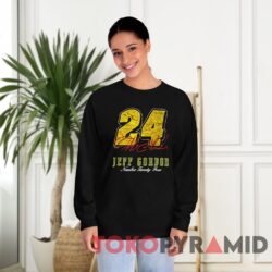 Rare Vintage 90s Nascar Jeff Gordon 24 Tee Hendrick Motorsports 2 Rare Vintage 90s Nascar Jeff Gordon 24 Tee Hendrick Motorsports Black Long sleeved