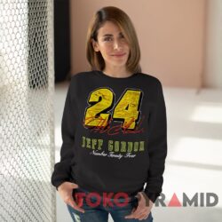Rare Vintage 90s Nascar Jeff Gordon 24 Tee Hendrick Motorsports 3 Rare Vintage 90s Nascar Jeff Gordon 24 Tee Hendrick Motorsports Black Sweatshirt
