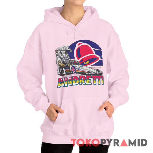 Rare Vintage 90s Nascar John Andretti Taco Bell Hoodie