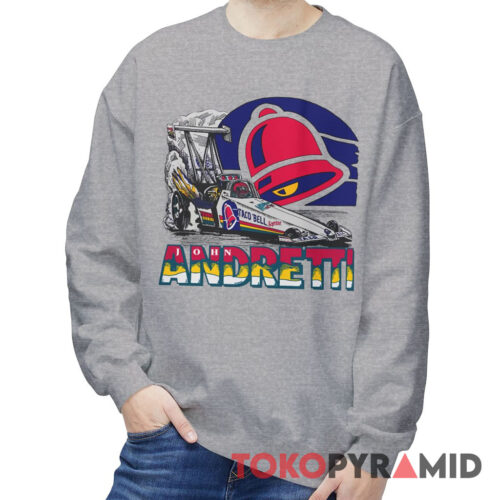 Rare Vintage 90s Nascar John Andretti Taco Bell Sweatshirt