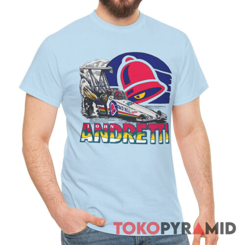 Rare Vintage 90s Nascar John Andretti Taco Bell T Shirt