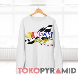 Rare Vintage 90s Nascar Racing Team T-shirt 2 Rare Vintage 90s Nascar Racing Team White Sweatshirt
