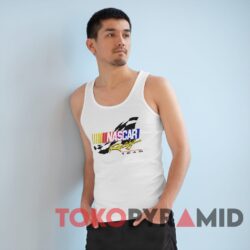 Rare Vintage 90s Nascar Racing Team White Tank Top