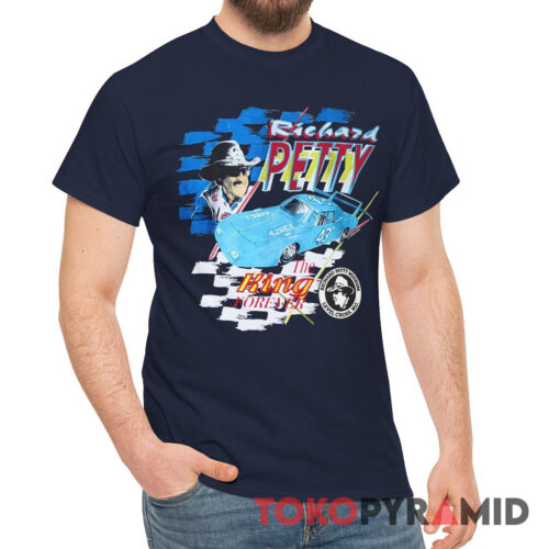 Rare Vintage 90s Nascar Richard Petty T shirt The King Forever T Shirt