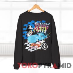Rare Vintage 90s Nascar Richard Petty T-shirt The King Forever 2 Rare Vintage 90s Nascar Richard Petty The King Forever Black Sweatshirt