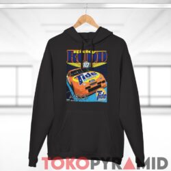 Rare Vintage 90s Nascar Ricky Rudd Tide T shirt Black Hoodie