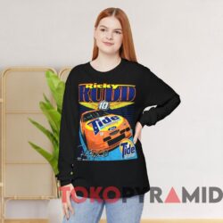 Rare Vintage 90s Nascar Ricky Rudd Tide T-shirt 2 Rare Vintage 90s Nascar Ricky Rudd Tide T shirt Black Long sleeved