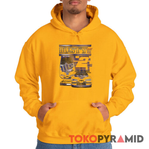Rare Vintage 90s Nascar Rusty Wallace 2 Miller Lite Hoodie