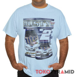 Rare Vintage 90s Nascar Rusty Wallace 2 Miller Lite Shirt