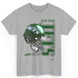 Rare Vintage 90s New York Jets Riddell Helmet Logo Shirt