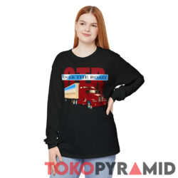 Rare Vintage 90s Over The Road Semi Truck Shirt Long Sleeve