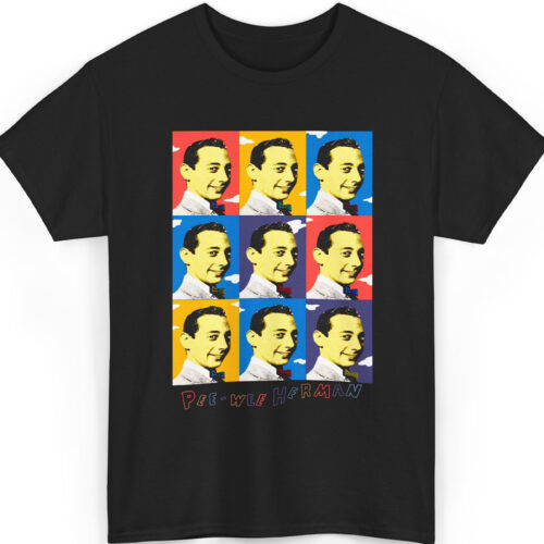 Rare Vintage 90s Pee wee Herman Tee Andy Warhol Stanley Desantis Playhouse Cartoon TV Show Shirt Rare Vintage 90s Pee wee Herman Tee Andy Warhol Stanley Desantis Playhouse Cartoon TV Show Shirt