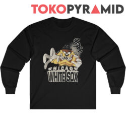 Rare Vintage 90s Taz Looney Tunes Chicago White Sox shirt 2 Rare Vintage 90s Taz Looney Tunes Chicago White Sox Shirt Long Sleeve