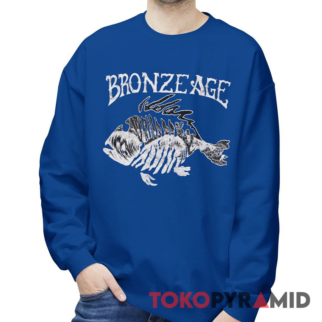 Rare Vintage 90s Thrasher Bronze Age Fish Bones Sweatshirt Rare Vintage 90s Thrasher Bronze Age Fish Bones Sweatshirt